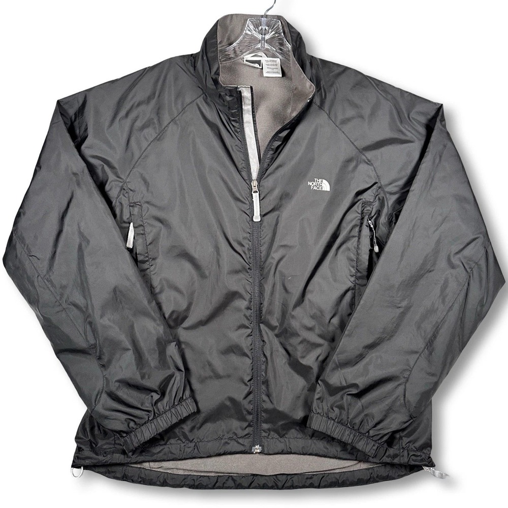 Vintage The North Face Windwall Jacket Men's Large Black Fleece Lined Shell Y2K